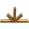 Ekena Millwork Saratoga Rough Sawn Timber Gable Bracket, Western Red Cedar, 72"W x 48"H x 6"D x 6"F, 16/12 Pitch GBW072X48X0606SAR00RWR - alternate 3